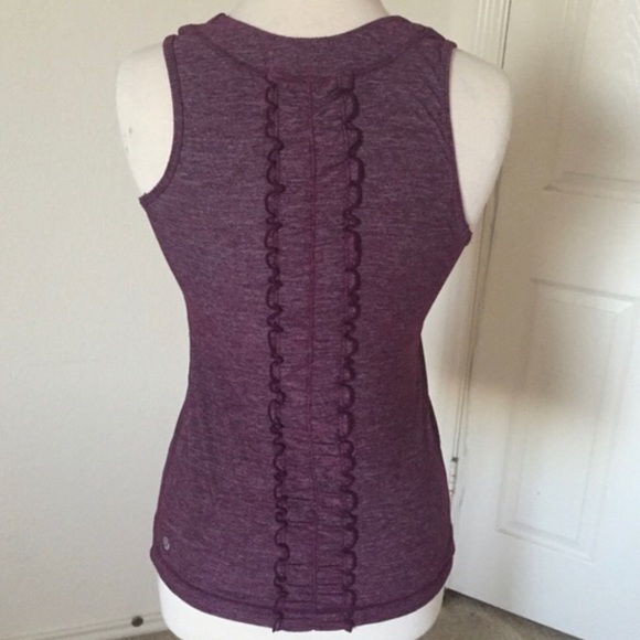 Plum Lululemon workout tank. Size 6. - Picture 2 of 4